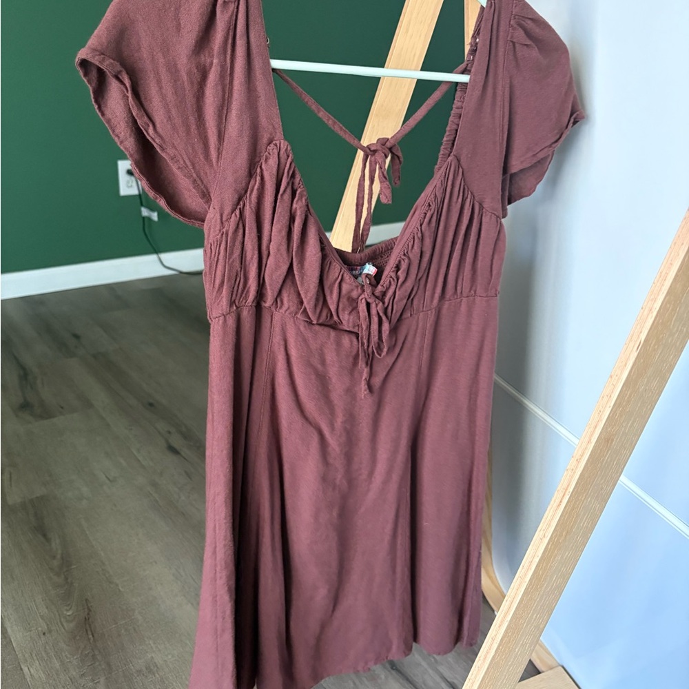 Women's Brown Mini Dress Urban Outfitters